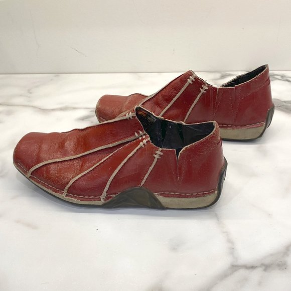 Vintage Diesel Shoes Red Leather - Picture 1 of 7